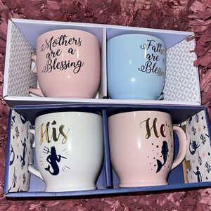 Embroidered MUGs ,His and Hers